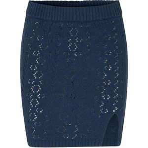 Samsøe Samsøe, Slim Fit Gebreide Minirok - Pageant Blue Blauw, Dames, Maat:S