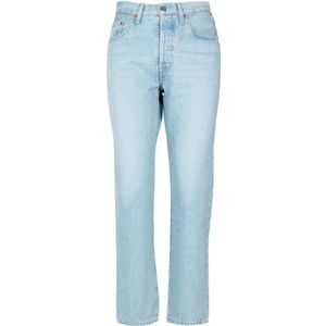 Levi's, Jeans, Dames, Blauw, W27 L28, Katoen, Straight Jeans