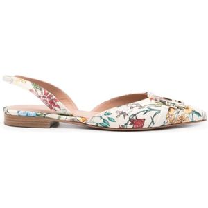 Malone Souliers, Misha Canvas Slingback Ballet Flats Beige, Dames, Maat:36 EU