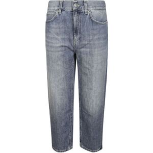 Dondup, Jeans, Dames, Blauw, W28, Katoen, Vintage Straight Jeans