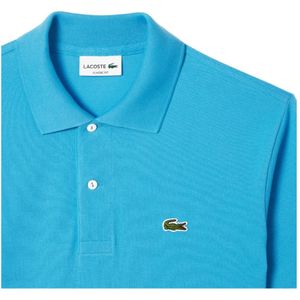 Lacoste, Tops, Heren, Blauw, 2Xl, Katoen, Klassieke Polo Shirt Blauw