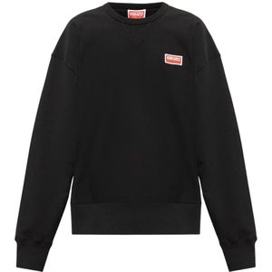 Kenzo, Sweatshirts & Hoodies, Heren, Zwart, XL, Katoen, Sweatshirts Hoodies
