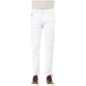 Jacob Cohën, Jeans, Heren, Wit, W36, Denim, Scott Model Witte Jeans
