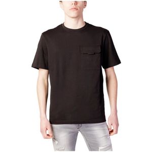Antony Morato, Tops, Heren, Zwart, S, Katoen, Zwart Katoenen T-Shirt