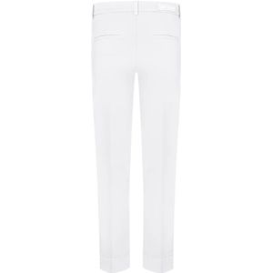 Cambio, Broeken, Dames, Wit, L, Denim, Stijlvolle Cropped Denim Jeans