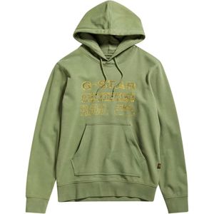 G-star, Sweatshirts & Hoodies, Heren, Groen, XL, Groene hoodie voor mannen