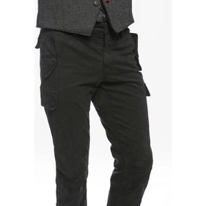 Mason's, Broeken, Heren, Zwart, L, Cargo Broek Bolivia Regular Fit Zwart