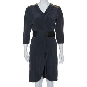 Fendi Vintage, Pre-owned, Dames, Groen, M, Pre-owned Silk dresses