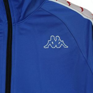 Kappa, Sweatshirts & Hoodies, Heren, Blauw, S, Slim Band Heren Track Jacket Blauw/Wit/Rood