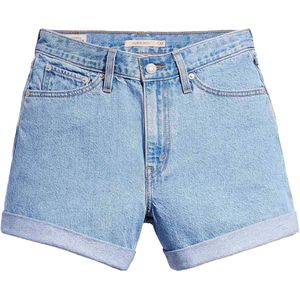 Levi's, Korte broeken, Dames, Blauw, W24, Katoen, Vintage Mom Shorts in Blauw