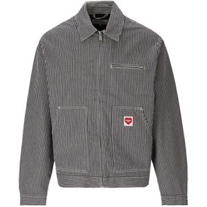 Carhartt Wip, Jassen, Heren, Blauw, S, Katoen, Light Jassen