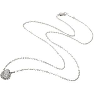 Tiffany & Co. Pre-owned, Pre-owned, Dames, Grijs, ONE Size, Pre-owned White Gold necklaces