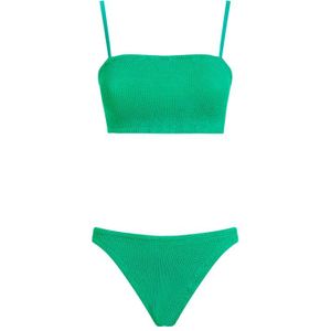 Hunza G, Badkleding, Dames, Groen, ONE Size, Emerald Green Bikini Zwemkleding Accessoires