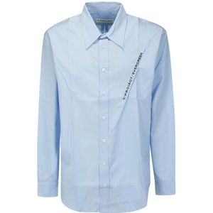 Y/Project, Overhemden, Heren, Blauw, L, Casual Shirts