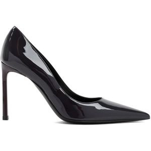 Sergio Rossi, Schoenen, Dames, Zwart, 36 EU, Leer, Patent Leather Liya Pumps