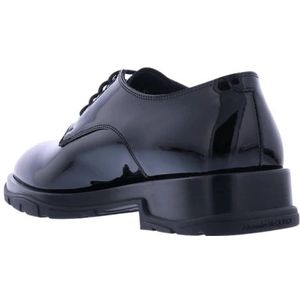 Alexander McQueen, Schoenen, Heren, Zwart, 44 EU, Leer, Heren New Paten Lakleer Zwart