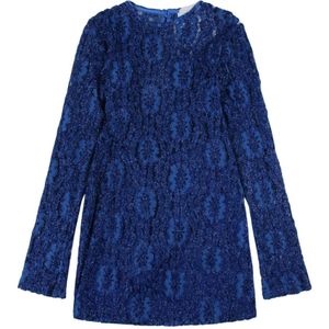 Silvian Heach, Korte kanten jurk Blauw, Dames, Maat:XL