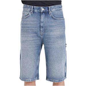Tommy Jeans, Korte broeken, Heren, Blauw, W30, Denim, Denim Shorts
