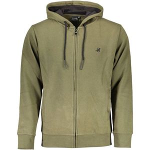 U.s. Polo Assn., Sweatshirts & Hoodies, Heren, Groen, M, Katoen, Groene Geborduurde Hoodie