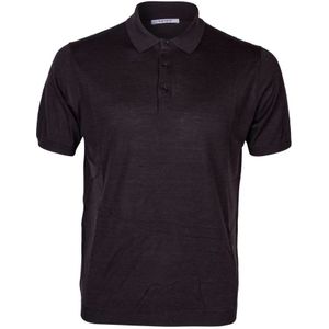 Kangra, Heren Slim Fit Polo Shirt Bruin, Heren, Maat:M