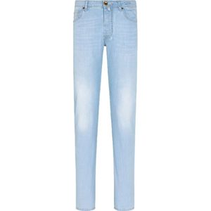 Jacob Cohën, Bard Regular-Slim Jeans - Ontdek Ware Elegantie Blauw, Heren, Maat:W35
