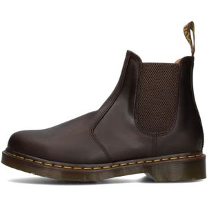 Dr. Martens, Schoenen, Heren, Bruin, 45 EU, Leer, Bruine Chelsea Boots met Geribbelde Zool