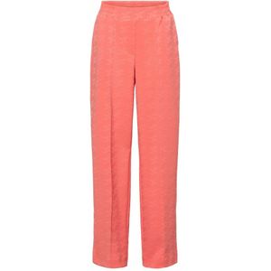 &Co Woman, Jacquard Comfort Pantalon Roze, Dames, Maat:XL