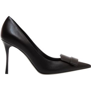Sergio Rossi, Schoenen, Dames, Zwart, 36 1/2 EU, Elegante zwarte pumps voor vrouwen