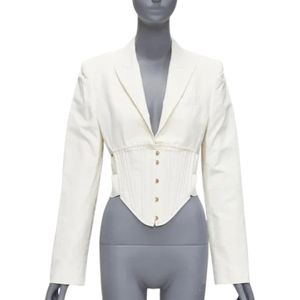 Stella McCartney Pre-owned, Pre-owned, Dames, Beige, S, Linnen, Pre-owned Fabric outerwear