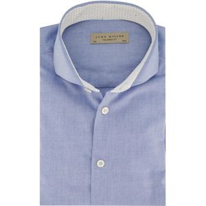 John Miller, Overhemden, Heren, Blauw, XL, Katoen, Zakelijk Overhemd Blauw Tailored Fit