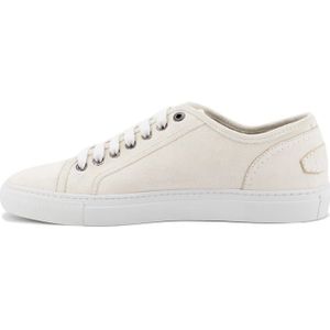 Brioni, Schoenen, Heren, Wit, 44 1/2 EU, Suède, Italiaanse Suède Sneakers