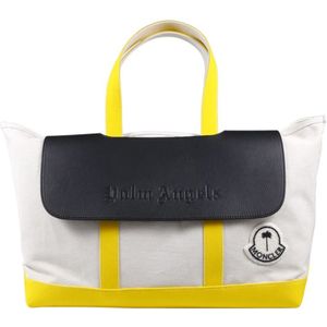 Moncler, Tassen, Dames, Geel, ONE Size, Gele Tote Bag