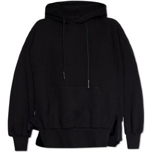 Y-3, Katoenen oversized hoodie Zwart, Dames, Maat:M