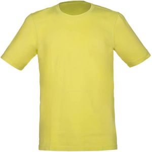 Gran Sasso, Tops, Heren, Groen, 2Xl, Katoen, Limoen Groene Vintage Katoenen T-shirt