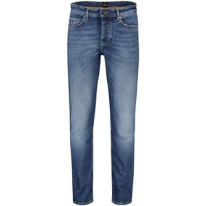 Hugo Boss, Jeans, Heren, Blauw, W32 L32, Denim, Blauwe Denim 5-Pocket Jeans