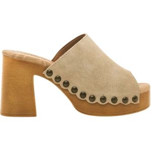 Mustang, Schoenen, Dames, Beige, 41 EU, Coyote Klompen