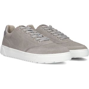 Hub, Schoenen, Heren, Grijs, 41 EU, Suède, Grijze Velvet Lage Sneakers