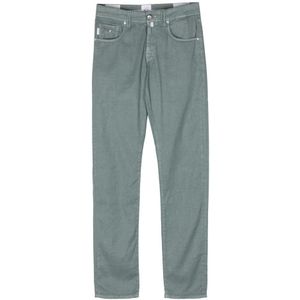 Tramarossa, Jeans, Heren, Groen, W36, Katoen, Linnen/katoenen broek met zijzakken