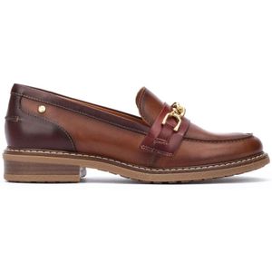 Pikolinos, Schoenen, Dames, Bruin, 37 EU, Leer, Stijlvolle Bruin Leren Loafer