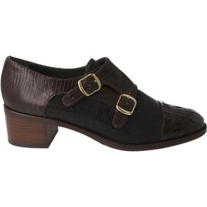 Pertini, Schoenen, Dames, Bruin, 40 EU, Leer, Bruine leren damesschoen met coco-effect neus