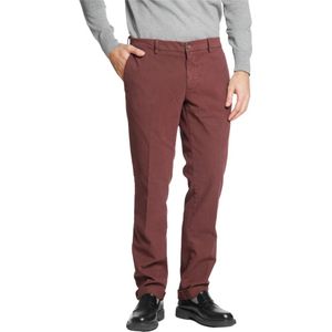 Mason's, New York Modal Chino Broek - Winter 2023 Collectie Rood, Heren, Maat:5XL