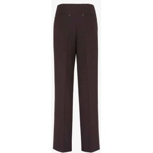 Fendi, Broeken, Dames, Bruin, 2Xs, Aubergine Casual Broek