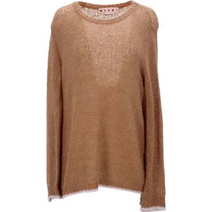 Marni Pre-owned, Pre-owned, Dames, Bruin, L, Wol, Pre-owned Wool tops