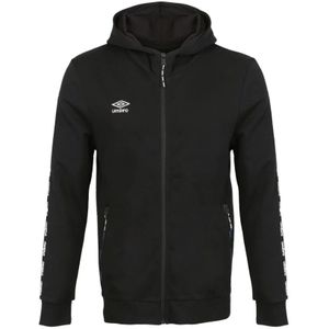 Umbro, Sweatshirts & Hoodies, Heren, Zwart, XL, Katoen, Sportswear Zip-Through Sweatshirt