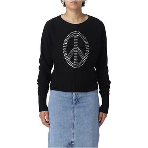 Moschino, Sweatshirts & Hoodies, Dames, Zwart, S, Luxe Dames Sweatshirt