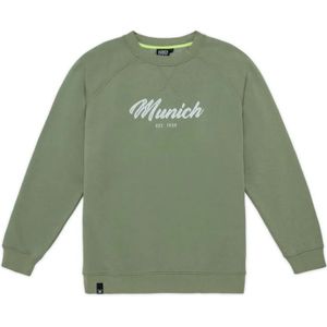 Munich, Sweatshirts & Hoodies, Heren, Groen, XL, Katoen, Casual Urban Sweatshirt Zacht Gewassen Katoen