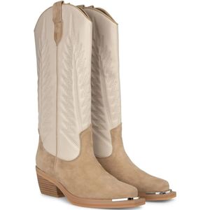 Alma EN Pena, Schoenen, Dames, Beige, 39 EU, Leer, Platte combi-laars