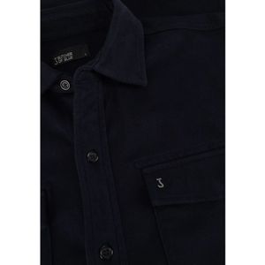 Butcher of Blue, Jassen, Heren, Blauw, L, Navy Jersey Zak Overshirt