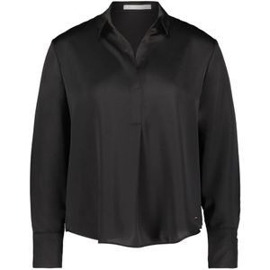 Betty & Co, Blouses & Shirts, Dames, Zwart, L, Satijn, Satin Blouse Effen Kleur Stijlvol