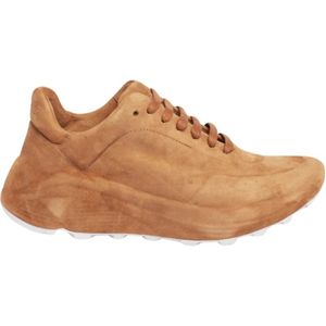 DEL Carlo, Bruine Suede Matrix Sneakers Bruin, Dames, Maat:38 EU